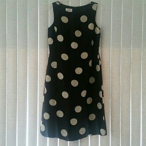 TALBOT POLKA DOT BLACK & WHITE DRESS